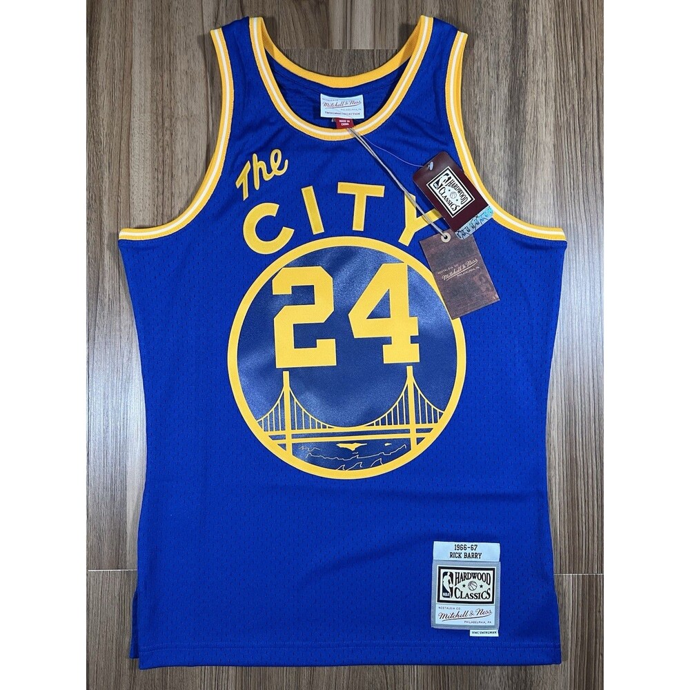 Rick Barry Golden State Warriors Mitchell & Ness 1966/67 Swingman Jersey Small